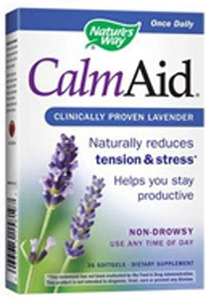 Natures Way Nat Way Calm Aid 臨床ラベンダー Softgel 30 Sg