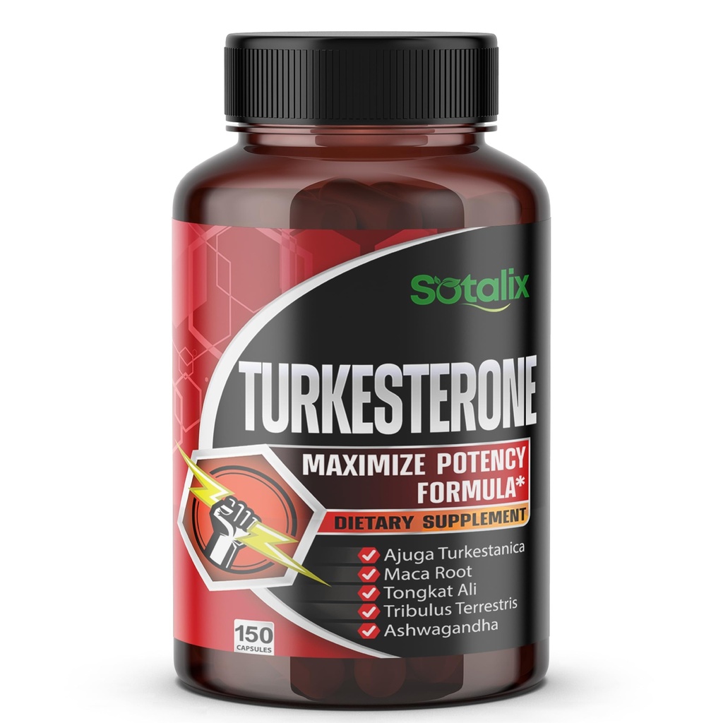 ウルトラトルケステロンAjugaターケスタニカ標準化20%ターケステロン高効力とマカルートTribulus Terrestris - 筋肉成長エネルギーメモリサポート