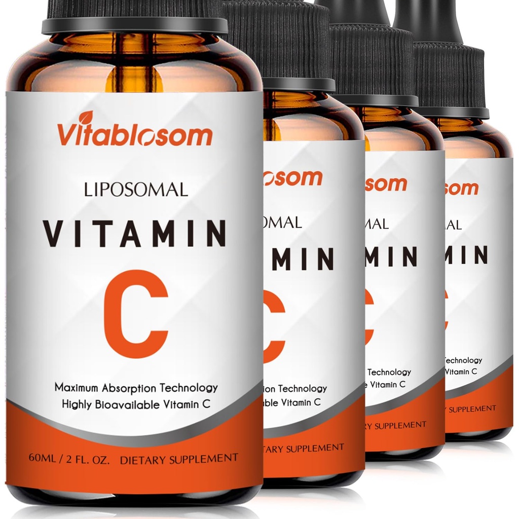 大人、高い吸収性VIT CのためのLiposomalのビタミンC 2000mgの液体、免疫システム及び酸化防止剤、60ML (4のびん)のためのビタミンCを最大にして下さい