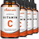 大人、高い吸収性VIT CのためのLiposomalのビタミンC 2000mgの液体、免疫システム及び酸化防止剤、60ML (4のびん)のためのビタミンCを最大にして下さい