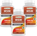 ベストナチュラルズMSM 1000mg 180カプセル(180カウント)(3パック)