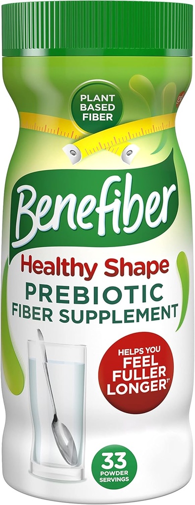 Benefiberの消化器の健康、毎日の繊維の粉のための健康な形のプレバイオティック繊維の補足の粉- 33のサービング(8.7 Ounces)