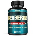 佐藤omi 25in1 Berberine サプリメント - Berberine Hcl - Ceylon Cinnamon - ミルクの本質および多く