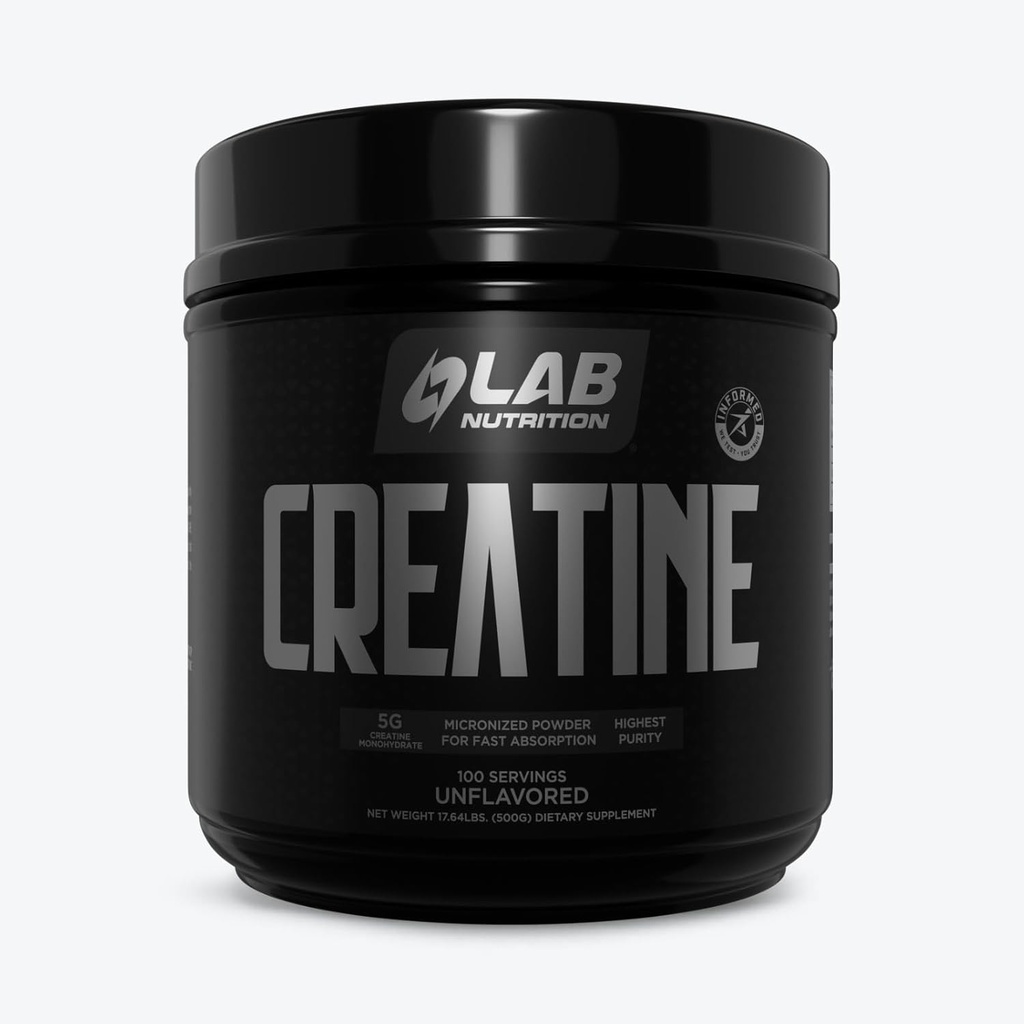 実験室の栄養のクレアチンの Monohydrate の Micronized の粉 500G、サーブごとの 5000mg (5g) Keto 友好的、Micronized のクレアチン Monohydrate、100 のサービング、17.64 のオンス、不燃