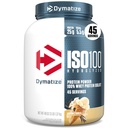 Dymatize ISO100の乳白色蛋白質の粉の隔離剤、バニラ、蛋白質の25g、3ポンド、5.5g BCAAsのより少し120 Cal。、グルテンフリー、1g脂肪、1g砂糖、2g Carb (45のサービング)