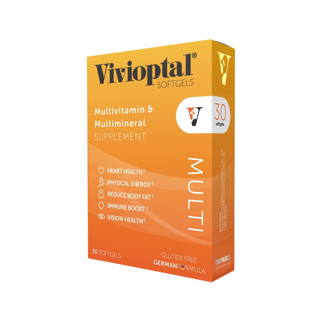 Vivioptal マルチ、30 Softgels、マルチビタミン&マルチミネラル、グルテンフリー、ドイツ式