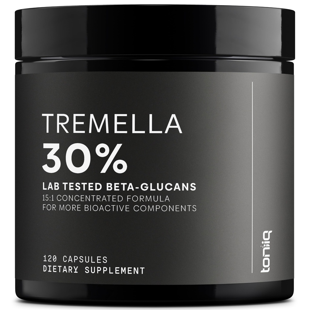 Tremellaのきのこの超高い効力30%のベータ グルカンが付いている15:1のエキス-純粋及び集中された方式-純度及び質のためにテストされる第三者の実験室- 120のカプセル