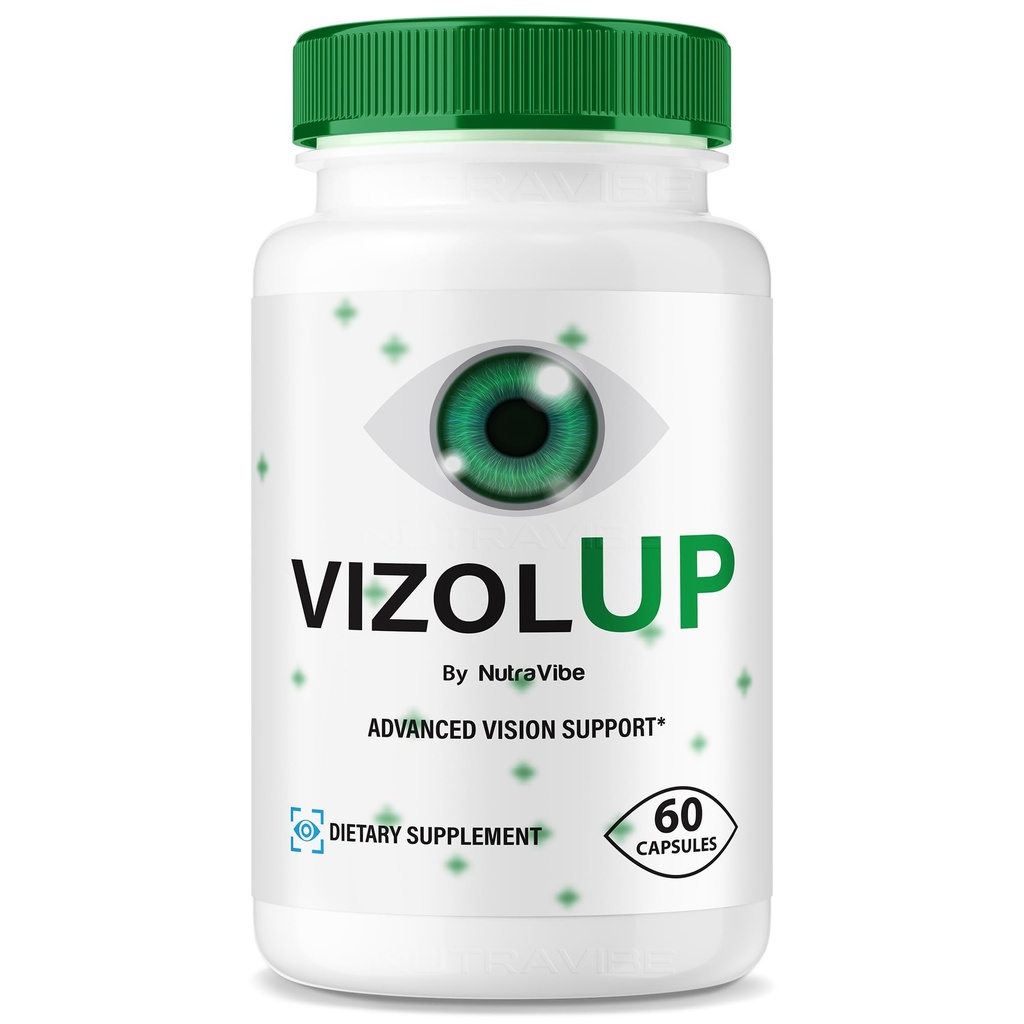 VizolUp Capsules – Vizol Up Supplement with Natural Ingredients | Premium Eye Care Formula for Visual Clarity, Eye Strain Support & Vision Support | Easy-to-Take Pills (60 Capsules)