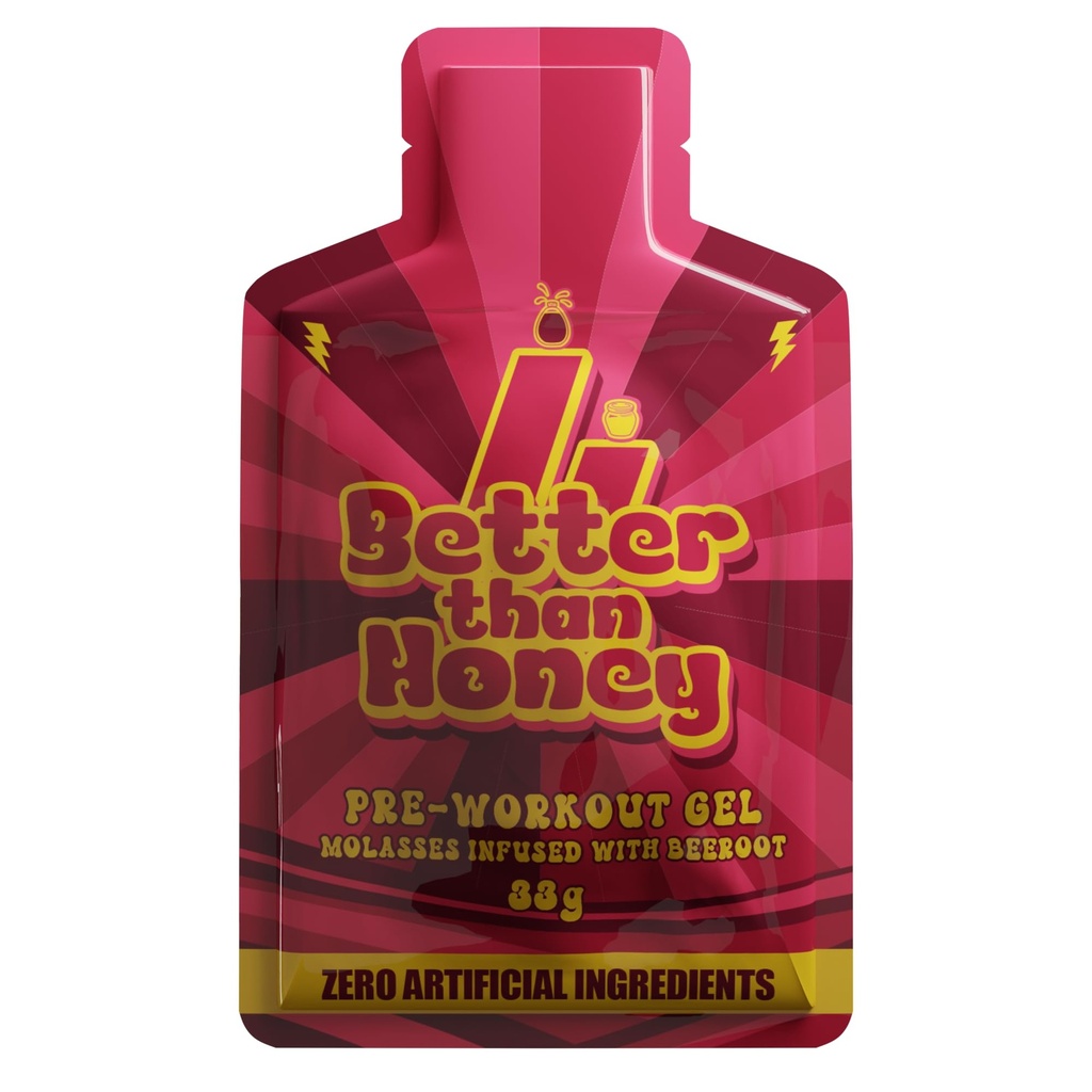 Better Than Honey-Molasses Beet Root Energy Gel – Natural Pre-Workout & Endurance Fuel, Rich in Magnesium,Potassium, Iron & Nitrates – Workout Booster for Runners,Hikers, Cyclists, and Athletes