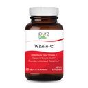 PURE ESSENCE LABS 全C 食品ビタミン C - 最高の免疫サポート - オーガニック&自然ビタミン - 免疫ブースター&栄養補助食品(30錠)