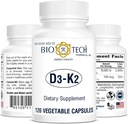 Bio-Tech D3-K2 120 Vegcaps