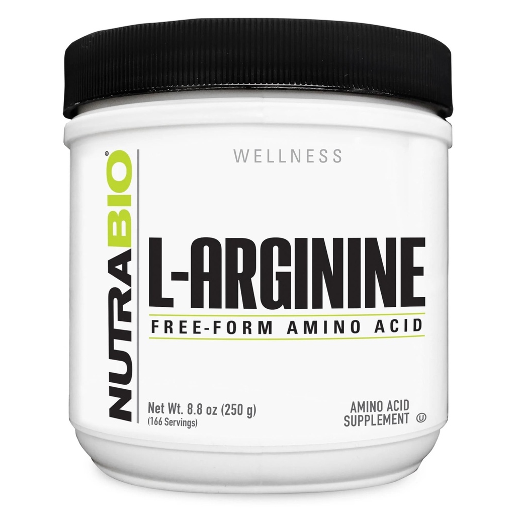 NutraBio L-Arginineの補足、750mg Nitric酸化物の前駆体、サポート血の流れ、管の健康および筋肉成長、250g
