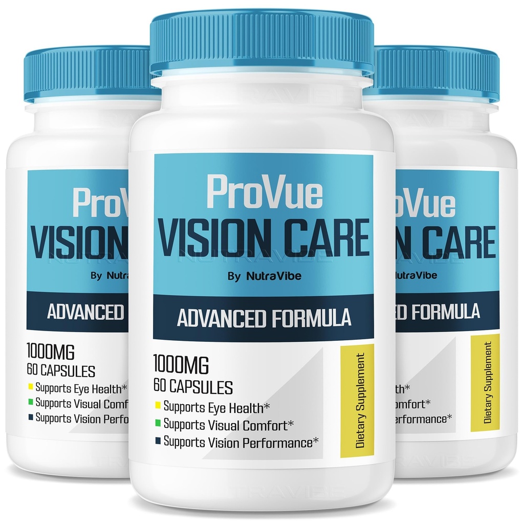 (3 Pack) ProVue Vision Care – ProVue Eye Capsules with Natural Ingredients | Premium Eye Care & Daily Vision Support | Easy-to-Take Pills for Healthy Eyes, Official Reviews (180 Capsules)