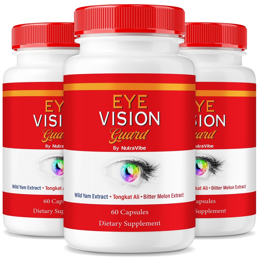 (3 Pack) Eye Vision Guard Capsules - Original Formula for Eye Care, Premium Blend To Support Eye Health and Clear Eyesight, All-Natural Ingredients for Healthy Eyes, Official Reviews (180 Capsules)