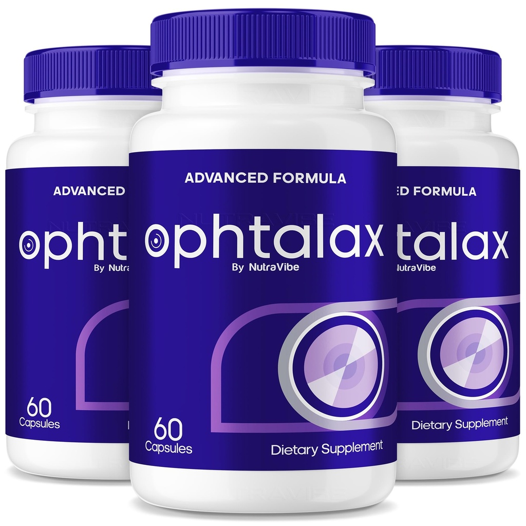 (3 Pack) Ophtalax – Official Eye Health Support with Natural Plant-Based Blend for Vision Clarity, Eye Care & Screen-Time Comfort | Easy-to-Take Daily Eye Formula, Review (180 Capsules)
