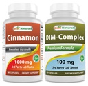 シナモン1000 mg & DIMサプリメント100 mg
