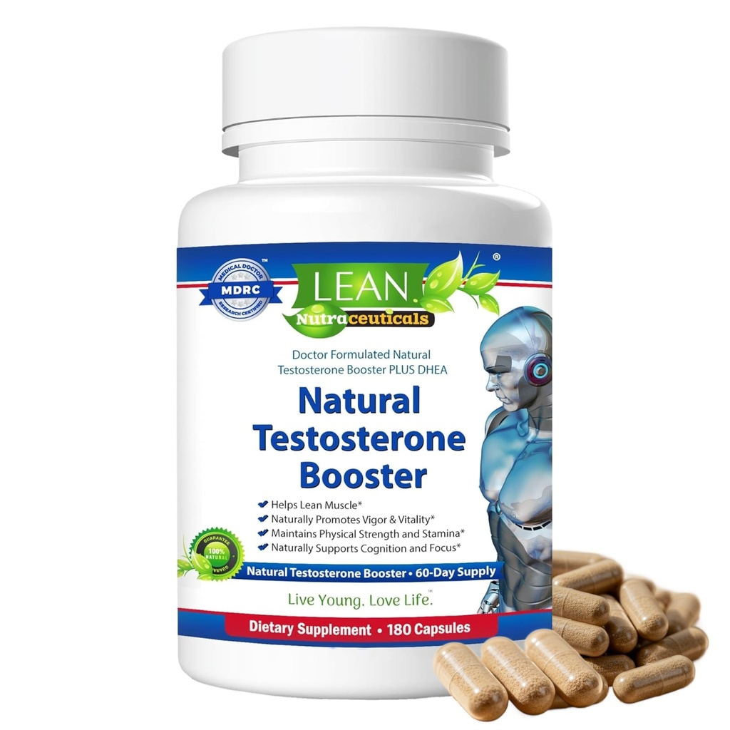 Lean Nutraの男性のホルモン サポート– 180のカプセル–マカ、フェヌグリーク、Tongkat アリ、亜鉛、Tribulus、DHEA -エネルギー、バランス、強さ及び男性のための健康の自然なテストステロンのサポート補足