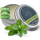 The Ilex Wood - All Natural Lip Balm - Lemon Balm and Peppermint - Cold Sore Treatment for Lips, Palm Oil Free, Cruelty Free, Plastic Free, Moisturising Lip Balm, Handcrafted - 10ml (0.34 fl oz)