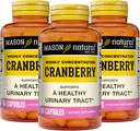 MASON NATURAL Cranberry 高濃度900mg、3ヶ月の供給、抗酸化剤&免疫健康、健康的な尿路をサポート、3パック