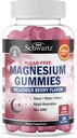 BioSchwartz Sugar Free Magnesium Gummies (30 Servings) Berry Flavored Magnesium Citrate Supplement Supports Healthy Nerves Muscles Energy Calm Mood and Sleep (Vegan Safe, Non GMO, 60 Gummies)