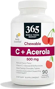 全食品市場、ビタミンCプラスAcerola C 500Mg、90錠(パック2)