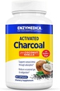 Enzymedica, Activated Charcoal, Reduces Occasional Gas, Bloating & Indigestion, Supports Natural Detox, 60 Count