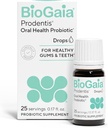 BioGaia Prodentis | デンタルプロバイオティックドロップ | ヘルシーグム&ティースを促進 | 歯科問題に対する防御 | 経口マイクロバイオムを補充 | 口腔の健康を改善 | 不燃 | 25 日 供給