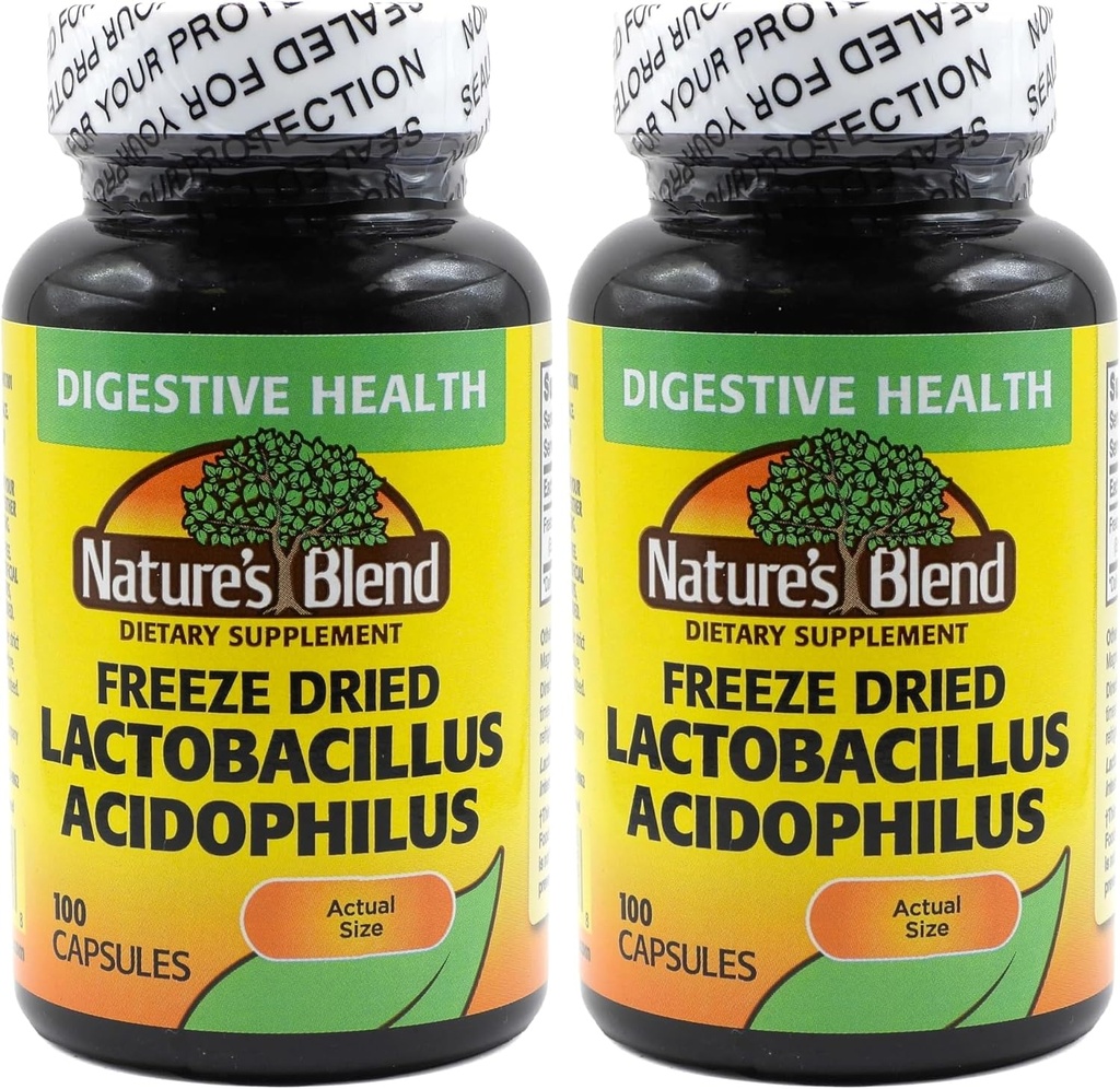 凍結乾燥LactobacillusのAcdophilus 100の帽子(2のパック)