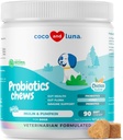 Probiotics for Dogs Digestive Health - Support Gut Health, Diarrhea, Gas, & Seasonal Allergies - with Honey, Pumpkin and Prebiotics for Digestive Support, Bad Dog Breath & Constipation