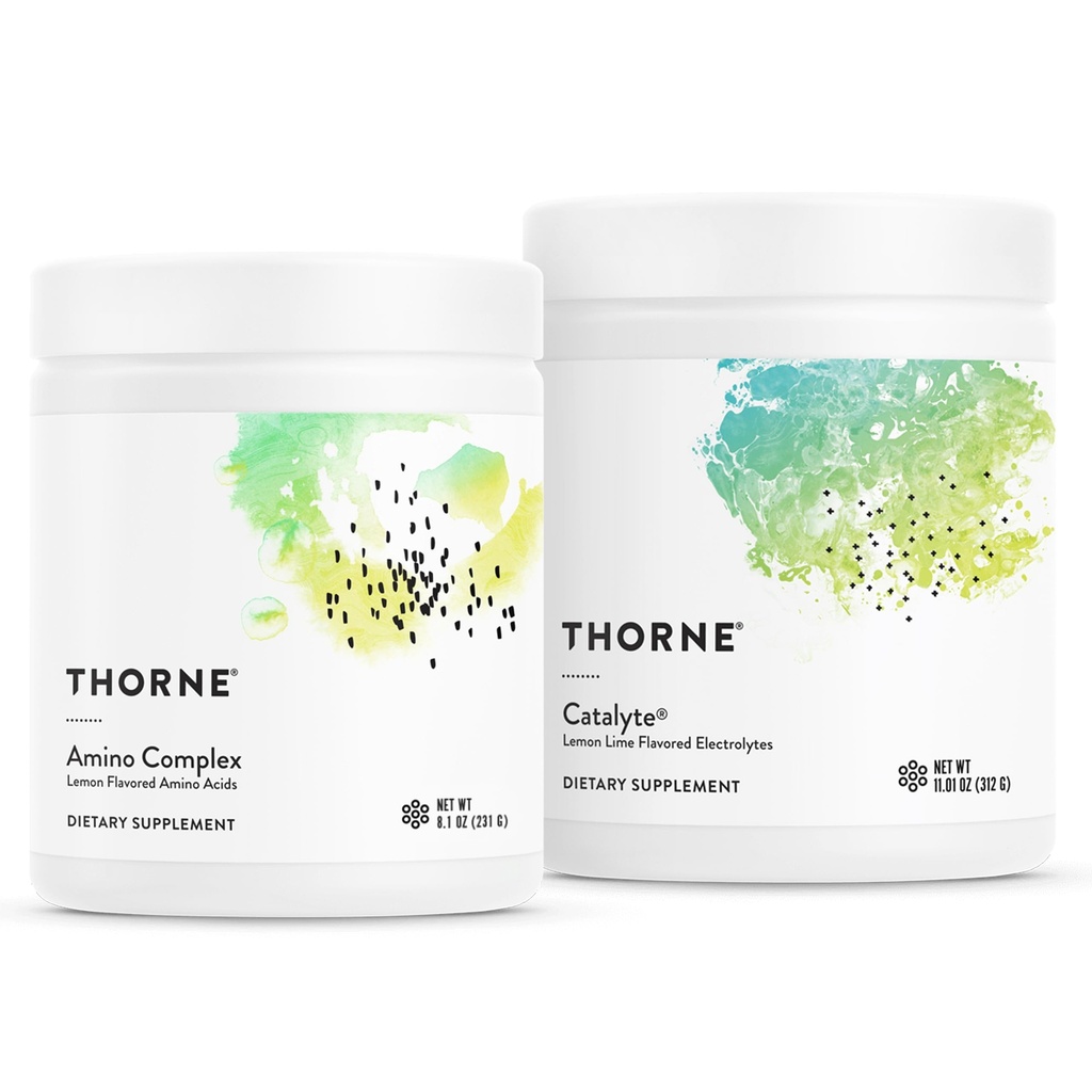 THORNE - パフォーマンスエッセンシャルバンドル - アミノコンプレックスレモン&カトリートレモンライム - 30サービング