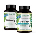 EMERALD LABS バンドルと B ヘルシー (120 ベジキャップ) & 男性 45 + 1 日 マルチ (60 ベジキャップ) - 完全スペクトラム B ビタミンとビーガンビタミン B 複合体 - CoQ10 と男性のマルチビタミン、Lycopene ・その他