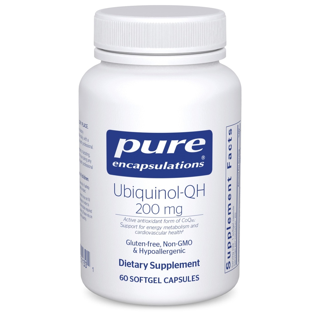純粋なカプセル化Ubiquinol-QH - 200のmg Ubiquinol - Coenzyme Q10の活動的な形態-中心の健康及びエネルギーMetabolismサポート* - 酸化防止の補足- 60のSoftgelのカプセル