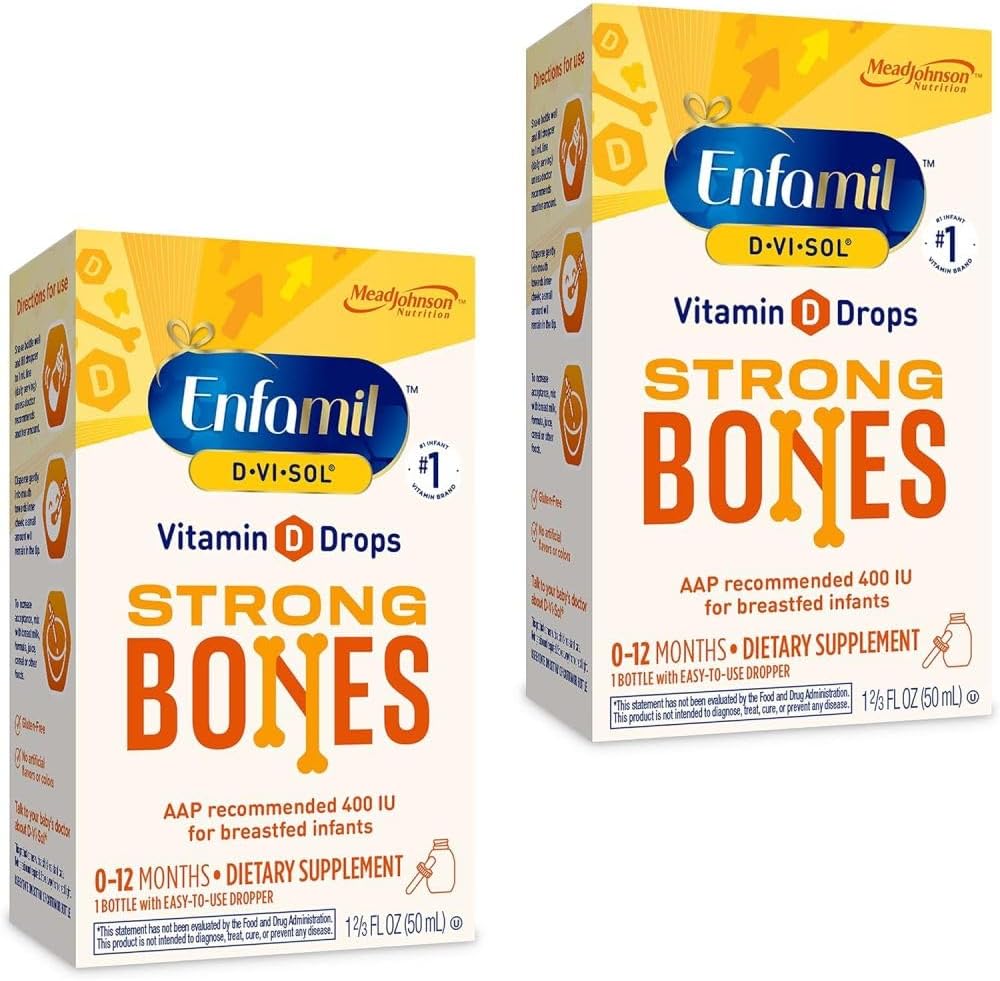 Enfamilの赤ん坊のビタミンD-Vi塩の液体のビタミンDの低下、サポート強い歯及び骨の開発、50mLのびん(パッケージ2)