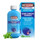 Betadineの防腐剤の薬用ガーグル、Povidoneイオジン0.5%、御馳走およびRelieve Sore Throatの症状、緩和的にMouth、ミントの味、8つのFLのOZで見つけられるGermsを普通減らします