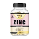 亜鉛、亜鉛100mg、マグネシウムのGlycinate 150mg、ビタミンD3 5000 IU、ビタミンC 500mg/サービング、免疫サポート、免疫ブースター、酸化防止サポート