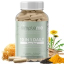 Burdock Root Organic and Bladderwrack 10 in 1 免疫ブースター パワーブレンド アイルランド海苔、アッシュワガンダ、男性と女性のための黒い種子のサプリメント、Seamos Pills Herbal、ビーガン - 60カプセル