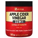 Zolotus 32in1 Apple Cider Vinegar カプセル と ターメリック, シナモン, ミルクアザミ, エルダーベリー, ケルセチン & サポートの消化, 免疫 - 180 カプセル
