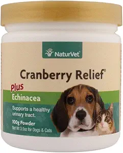 NaturVetクランベリーの救助、尿路のための100グラムの粉、犬および猫の健康の補足