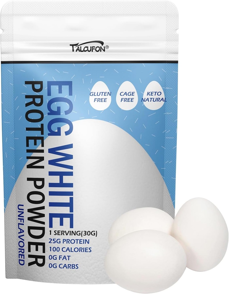 Egg White Protein Powder 8Oz Pasteurized No Additives, High Protein, Gluten-Free Ideal for Baking and Cooking, Unflavored 227G