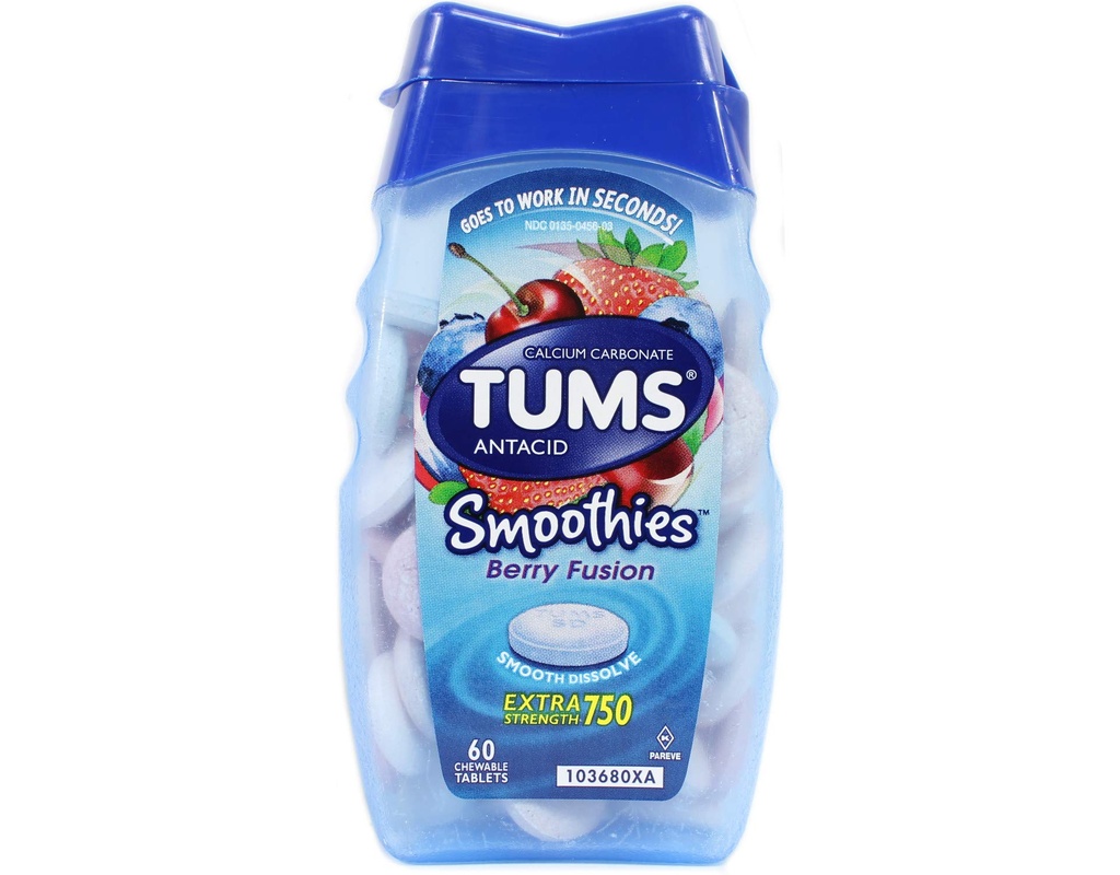 TUMS Smoothies Berry Fusion 60TB GLAXO SMITHKLINE Consumer