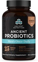 Ancient Nutrition Probiotics for Men, Ancient Probiotic Men's Once Daily 30ct, Digestive and Immune Support, Bloating, Gas and Constipation Relief, Gluten Free, Superfoods Blend, 25 Billion CFUs*