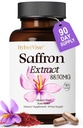 Saffronは88.5MGを補います  90のビーガンカプセル、女性のための気分エネルギー目の焦点サポートのための幸せなサフランのエキス、100%の純粋な原料、米国で作られて、非GMO及びグルテンフリー