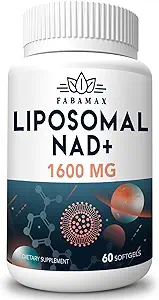 1600のmg Liposomal NADの補足1600のmg、98%の純粋なNAD+の補足、優秀な吸収、老化の防衛、エネルギー、長寿、240のSoftgelsのためのNAD+を後押しするニコチンアミドの肋骨またはNADHへの代わり