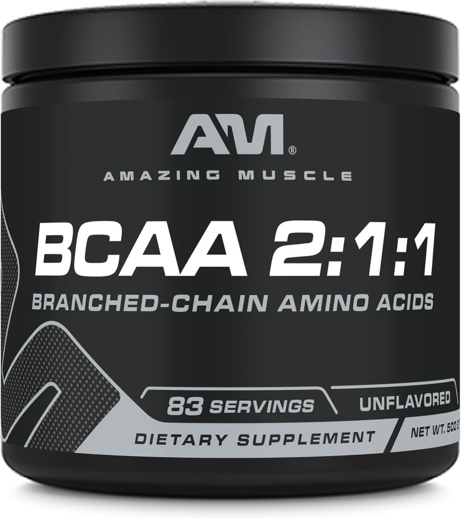 驚くべき筋肉 BCAA のアミノ酸の補足 | 2:1 分岐させた鎖のアミノ酸の比率 | 不燃 | 純重量 500 グラム(1.1 Lb) | 非GMO | グルテンフリー | 米国製