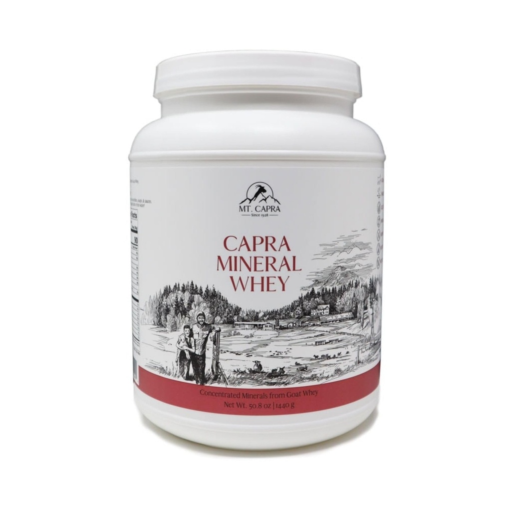 Mt. Capra Mineral Whey | 全食品・バイオ・アベイラブル・ミネラル・電解質パウダーサプリメント ゴット・ミルク・ウィー、カリウムの豊富、アルカリ化 | 56 サービング - 50.8 oz