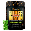 ALPHA LION Superhuman Burn – 1 代謝ブースタープレワークアウトと男性のためのサーモニック脂肪バーナー – 食欲抑制剤と減量サプリメント (21 サービング, サワーグミベア)