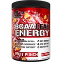 EVL BCAAリーンエネルギーパウダー - BCAAのアミノ酸とクリーンエンナジャイザーを備えたプレワークアウトグリーンティーファットバーナーサポート - BCAAパウダーポストワークアウトの回復 - フルーツパンチ