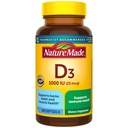 自然はビタミンD3 1000 IU (25のmcg)、骨、歯、筋肉および免疫の健康サポートのためのビタミンDの補足、100のSoftgels、100の日の供給をしました