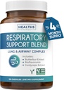 Respiratory Lung Health Supplement - Invigorating Lung Support Supplement Helps Support Clear Airways Mucus Removal and Seasonal or Year Round Detox - Vegan Herbal Non-GMO Formula (4 Months Supply)