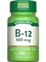 自然の真理B12ビタミン | 500 mcg | 120錠 | ヴィーガン・非GMO・グルテンフリーサプリメント